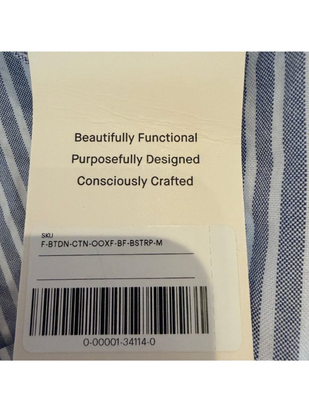 Everlane The Boxy Oxford Shirt Women's Size Medium in Blue & White Stripe NWT! - Picture 5 of 7